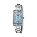Casio Women's Stainless Steel Blue Mother of Pearl - LTP-1234DS-2ADF