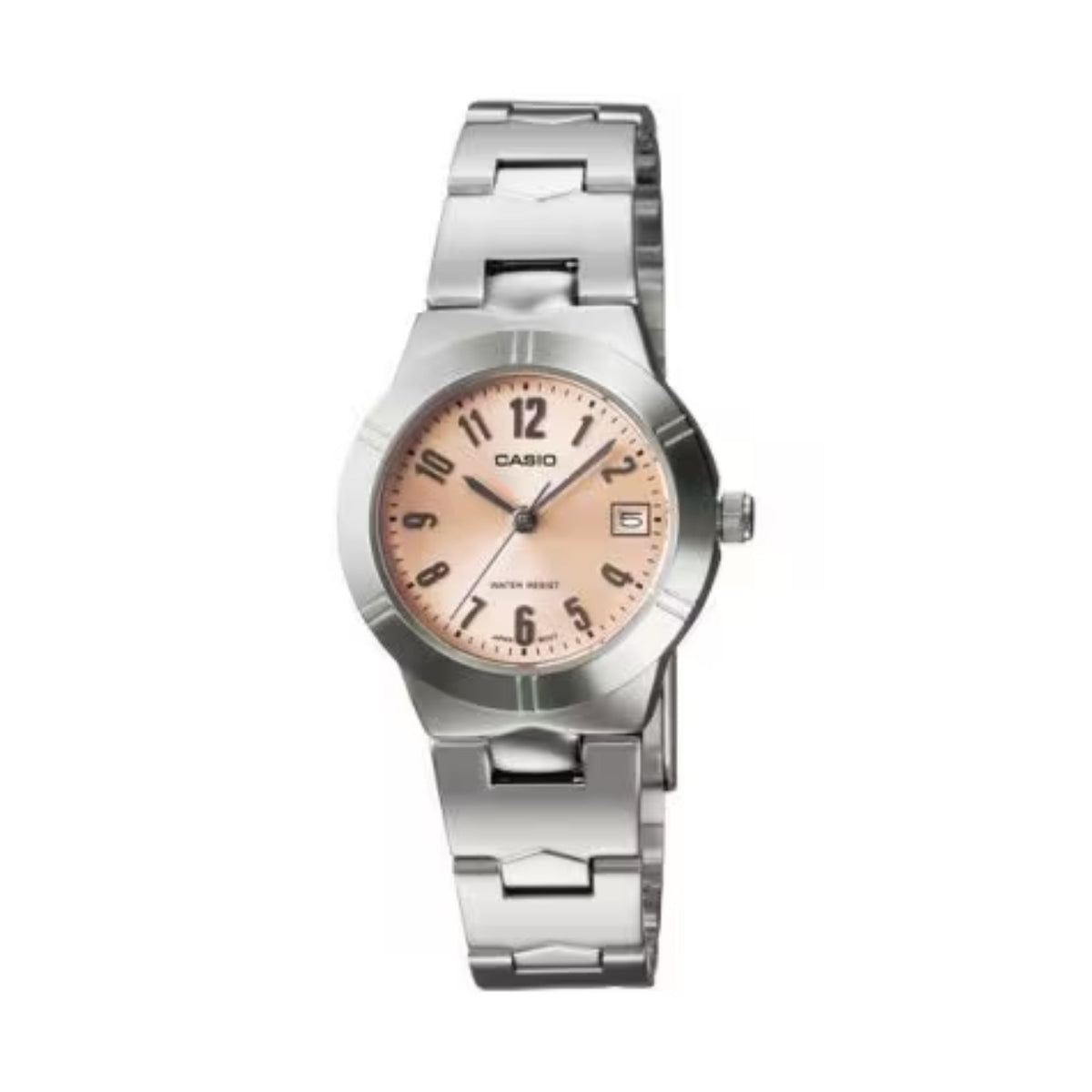 Casio Women's Pink Dial Analog Watch with Stainless Steel Bracelet - LTP-1241D-4A3D