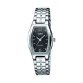 Casio Women's Black Dial Stainless Steel Watch - LTP-1254D-1A