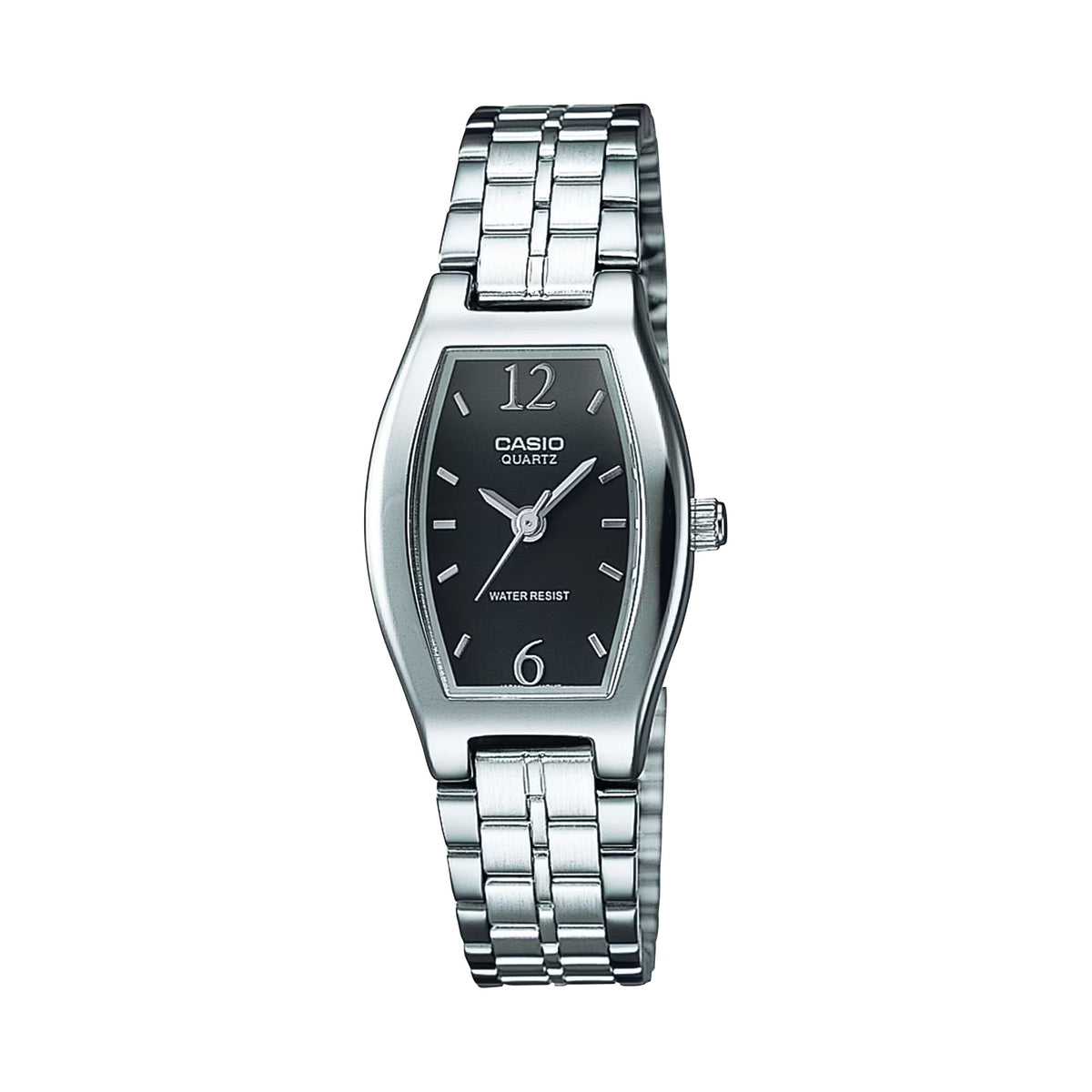Casio Women's Black Dial Stainless Steel Watch - LTP-1254D-1A