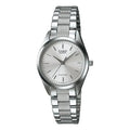 Casio Women’s Classic Silver Dial Watch with Textured Stainless Steel Bracelet - LTP-1274D-7A