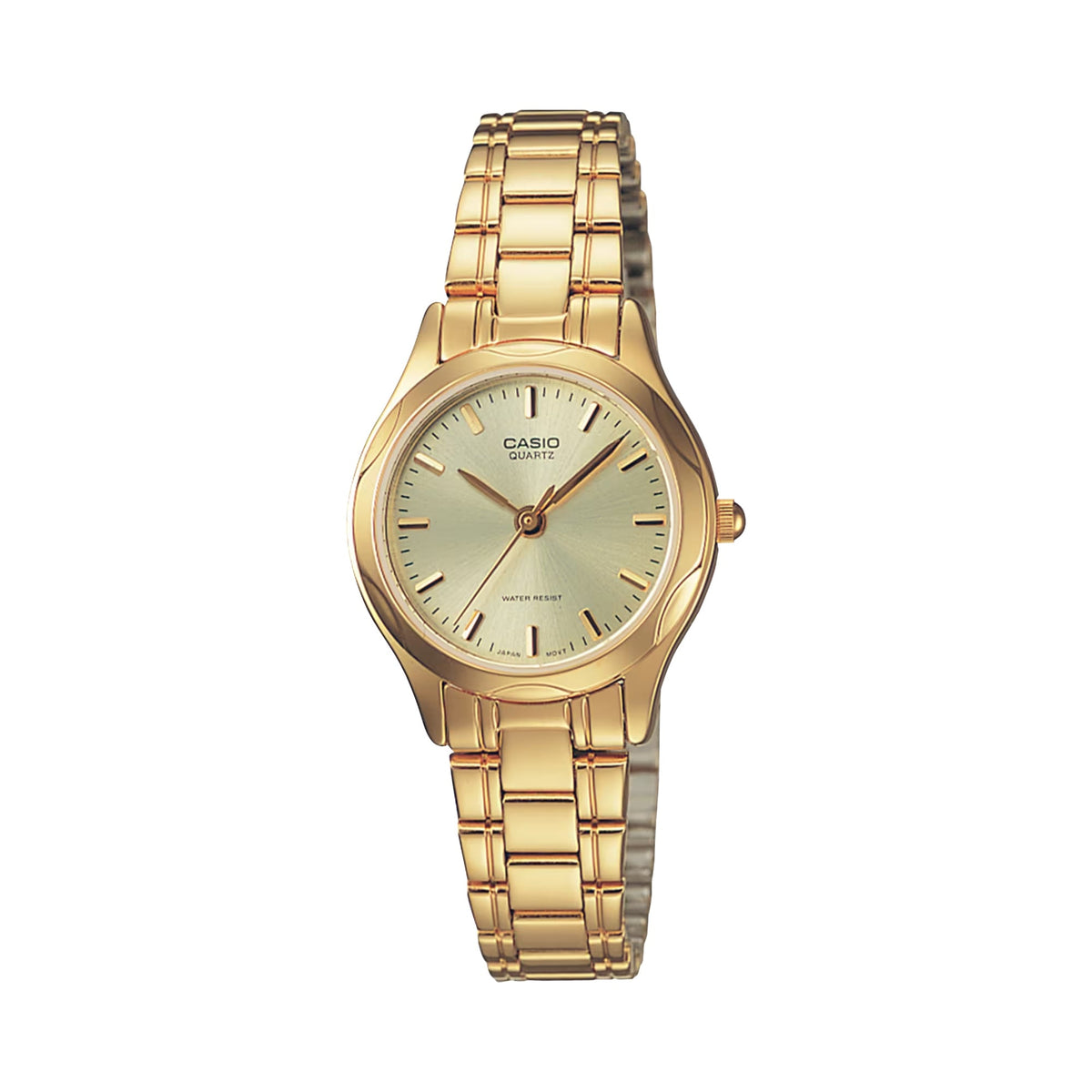 Casio Women’s Gold Tone Stainless Steel Analog Watch with Champagne Dial - LTP-1275G-9A