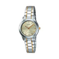 Casio Women's Two-Tone Stainless Steel Bracelet Analog Watch Champagne Dial - LTP-1275SG-9A