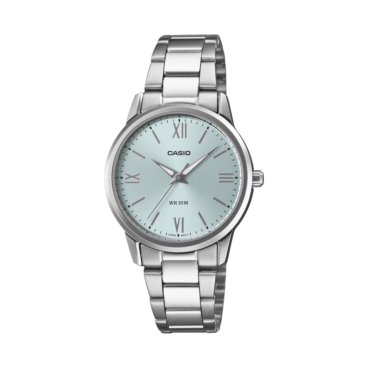 Casio Women’s Silver Stainless Steel Blue Dial Analog Watch - LTP-1303DD-2AVDF