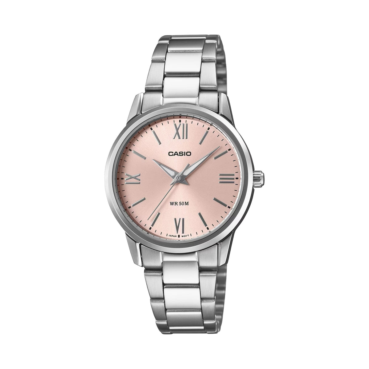 Casio Women’s Pink Dial Stainless Steel Dress Bracelet Watch - LTP-1303DD-4AVDF