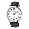 Casio Women's Leather Band Analog Watch White Dial - LTP-1303L-7BV