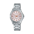 Casio Women's Pink Dial Analog Watch Stainless Steel Bracelet - LTP-1308D-4AV