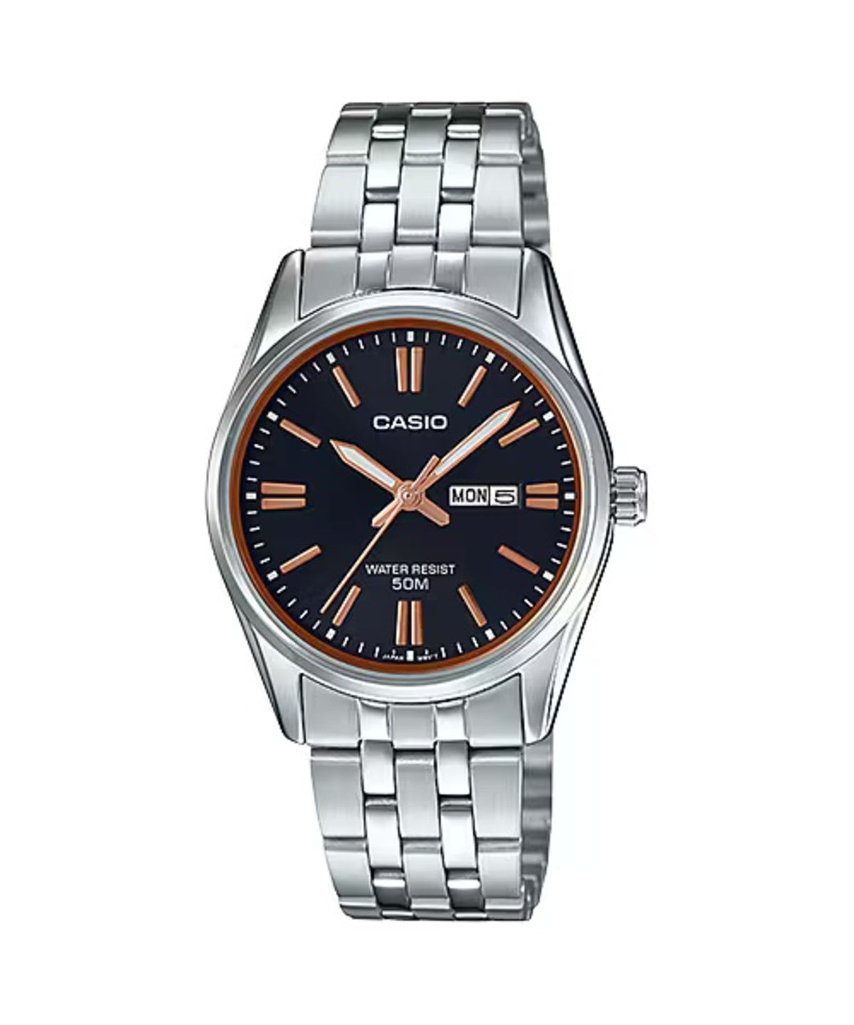 Casio Women's Silver Dial Stainless Steel Bracelet Watch - LTP-1335D-1AVDF