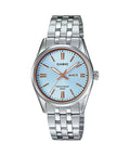 Casio Women's Ice-Blue Dial Stainless Steel Bracelet Watch - LTP-1335D-2AVDF