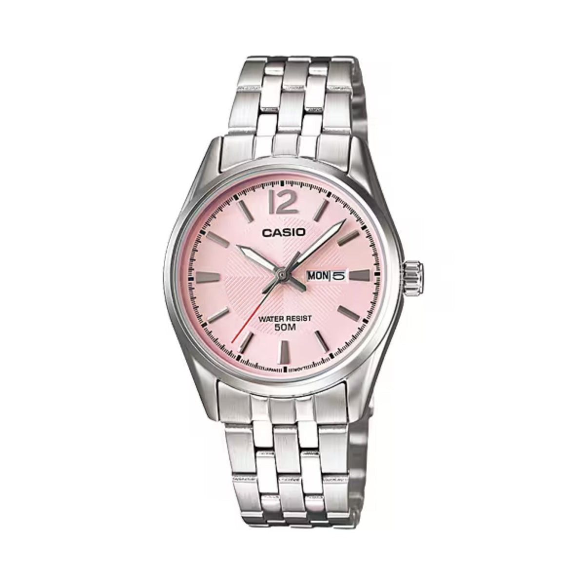 Casio Women's Stainless Steel Analog Watch Pink Dial - LTP-1335D-5AVDF