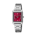 Casio Women's Red Dial Stainless Steel Classic Analog Watch - LTP-B150DA-4BDF