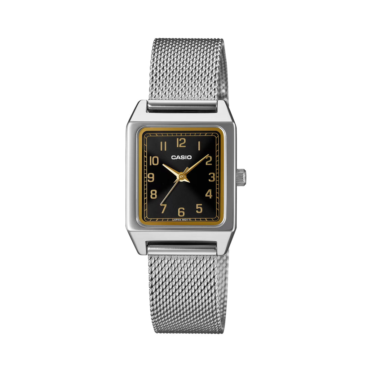 Casio Women's Black Dial Stainless Steel Mesh Analog Watch - LTP-B150M-1BDF