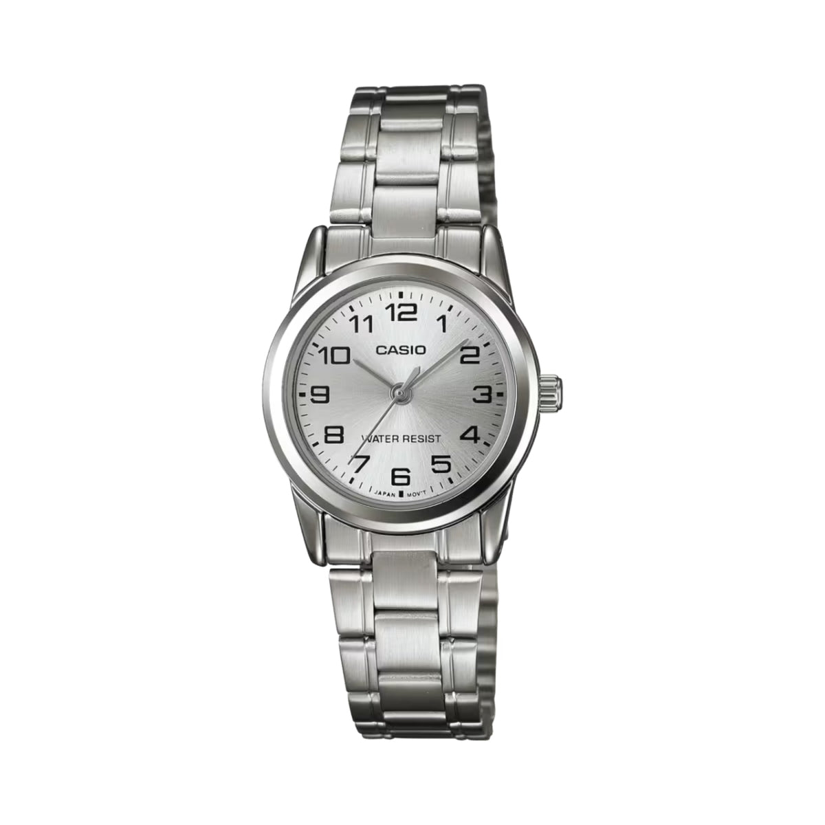 Casio Women's Silver Analog Watch with Silver Dial - LTP-V001D-7B