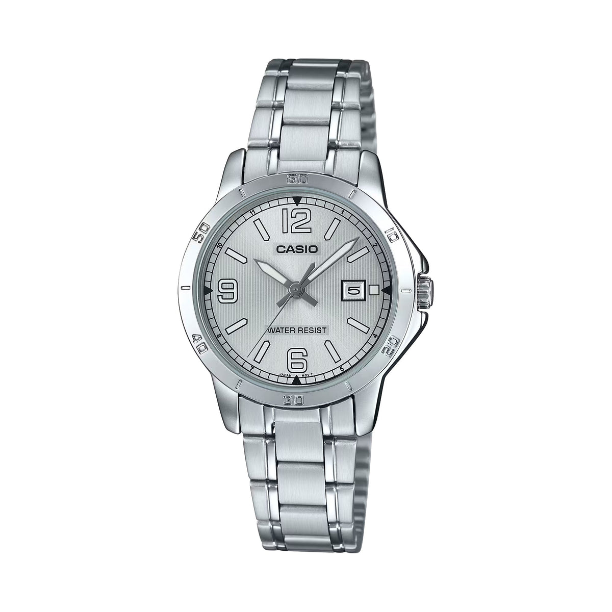 Casio Women’s Silver Dial Stainless Steel Analog Watch - LTP-V004D-7B2UDF