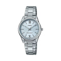 Casio Women's Silver Analog Watch with Blue Dial - LTP-V005D-2B3UDF