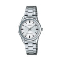 Casio Women's Silver Dial Analog Watch with Stainless Steel Bracelet - LTP-V005D-7AUDF