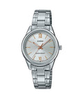 Casio Women's Silver Dial Stainless Steel Bracelet Watch - LTP-V005D-7B2UDF