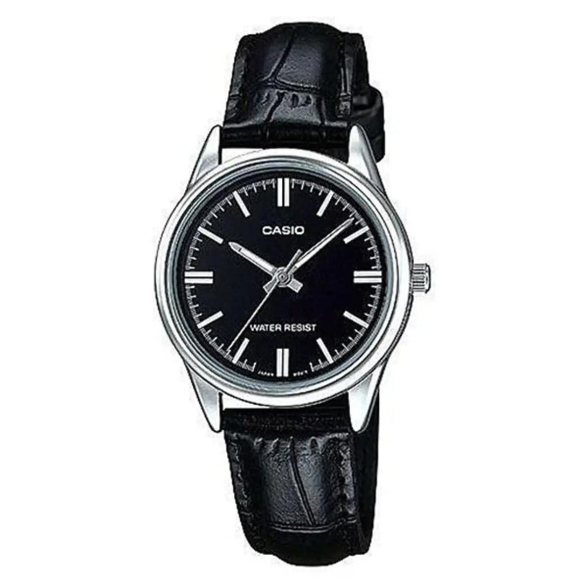 Casio Women's Classic Black Dial Leather Strap Analog Watch - LTP-V005L-1AUDF