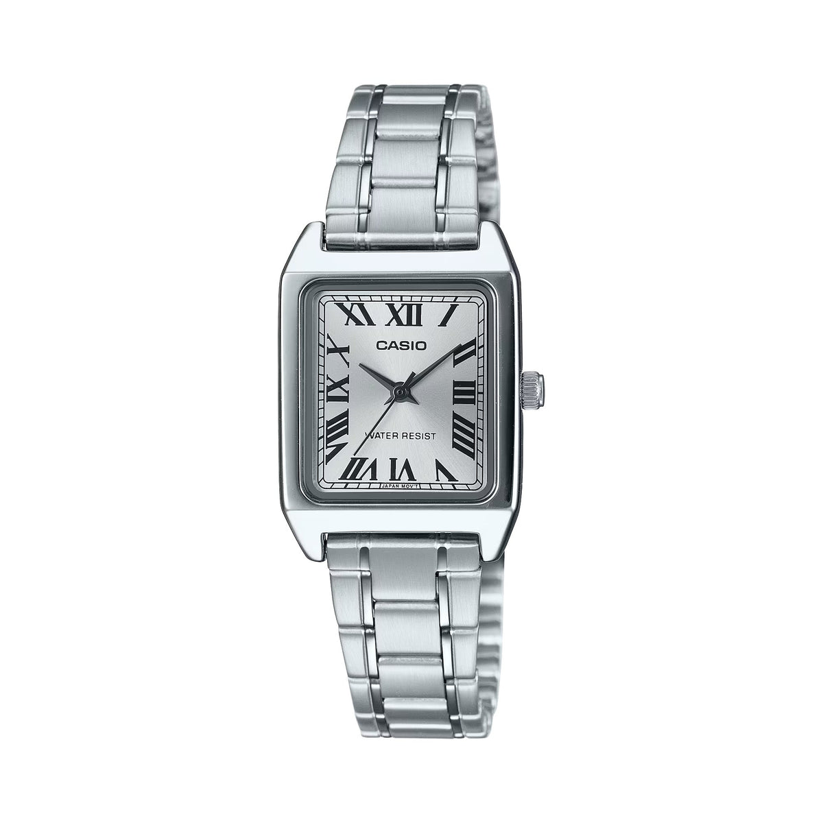 Casio Women's Stainless Steel Watch with Silver Roman Dial - LTP-V007D-7BUDF