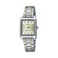 Casio Women's Two-Tone Stainless Steel Analog Watch Champagne Dial - LTP-V007SG-9EUDF