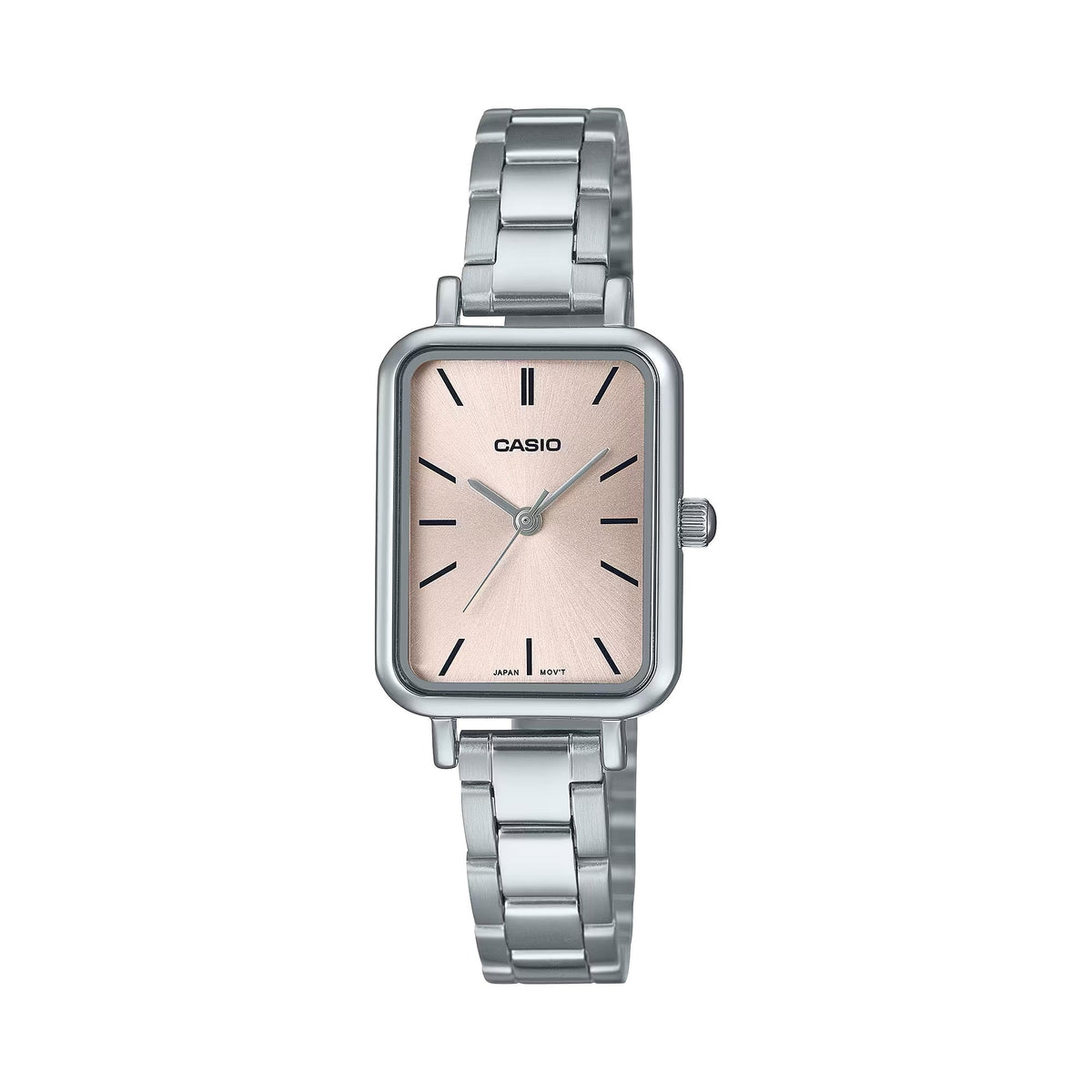 Casio Women's Silver Watch with Pink Dial - LTP-V009D-4EUDF