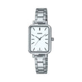 Casio Women's Silver Watch with White Dial - LTP-V009D-7EUDF