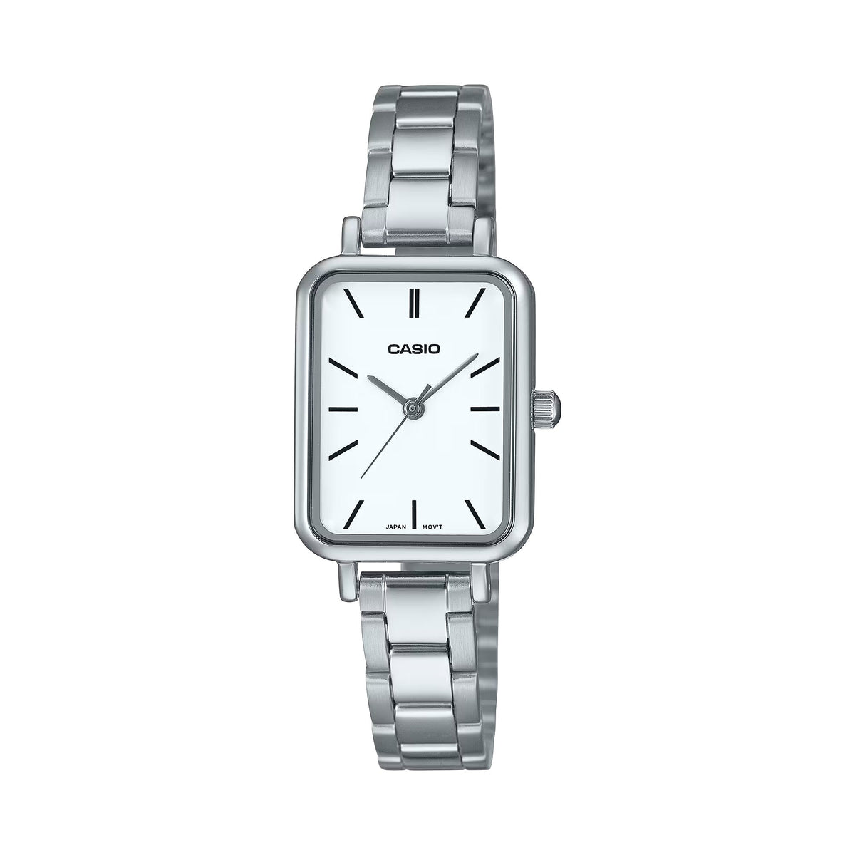 Casio Women's Silver Watch with White Dial - LTP-V009D-7EUDF
