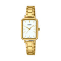 Casio Women’s Gold Analog Watch White Dial Steel Bracelet - LTP-V009G-7EUDF