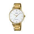 Casio Women's White Dial Analog Watch Gold Tone Bracelet - LTP-VT01G-7BUDF