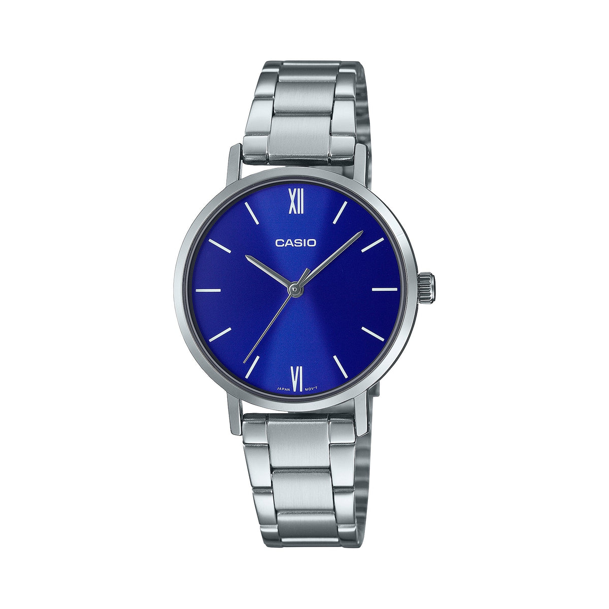 Casio Women's Blue Dial Stainless Steel Bracelet Watch - Casio_LTP_VT02D_2AUDF