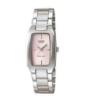 Casio Women's Elegant Stainless Steel Watch with Pink Dial - LTP-1165A-4C