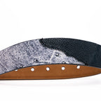 Lucca Belt Newspaper / Black