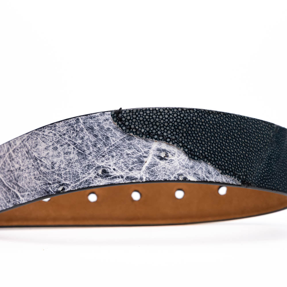 Lucca Belt Newspaper / Black