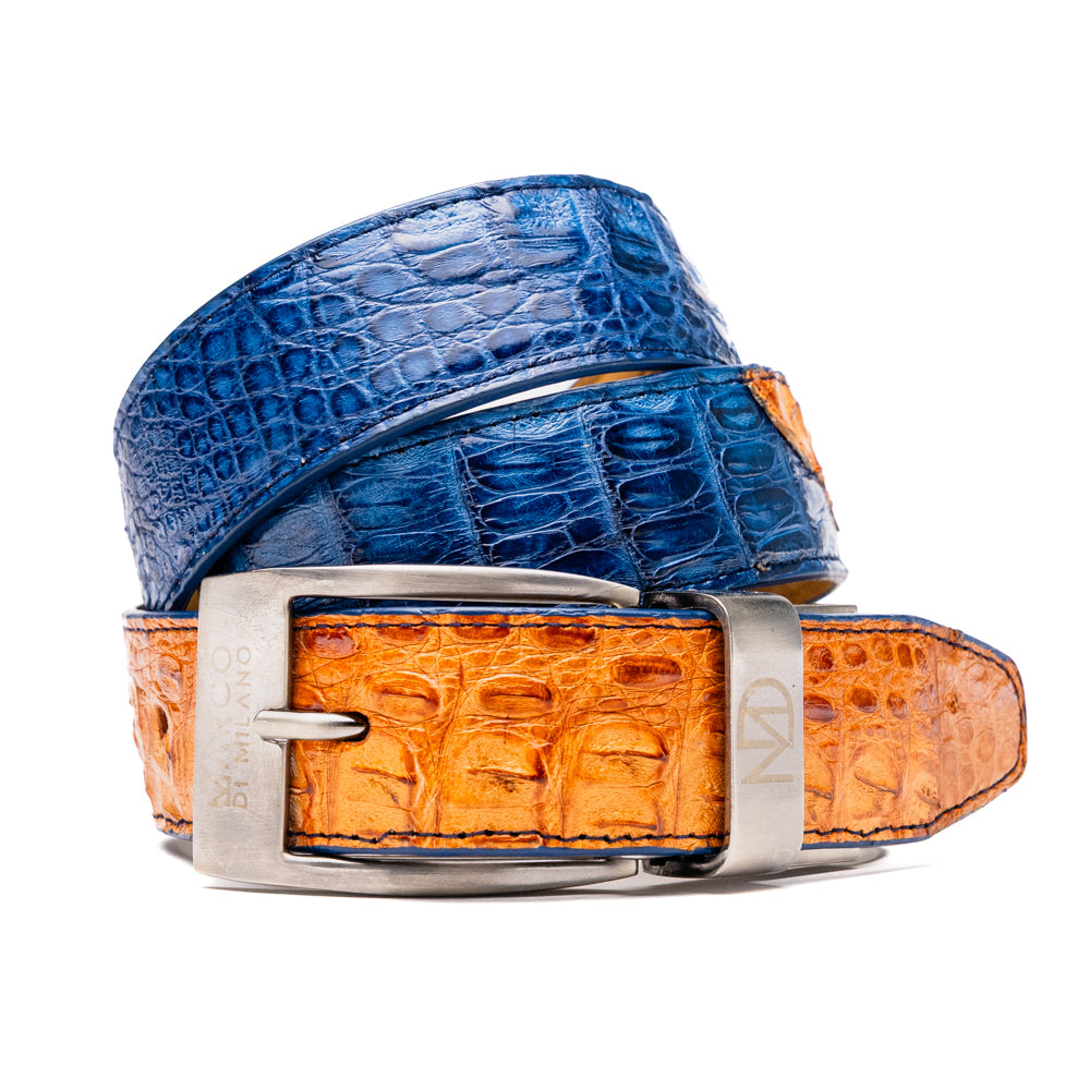 Luciano Belt Blue / Brandy