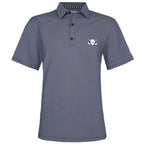 Luxe Cool-Stretch Men's Performance Golf Shirt (Blue Steel)