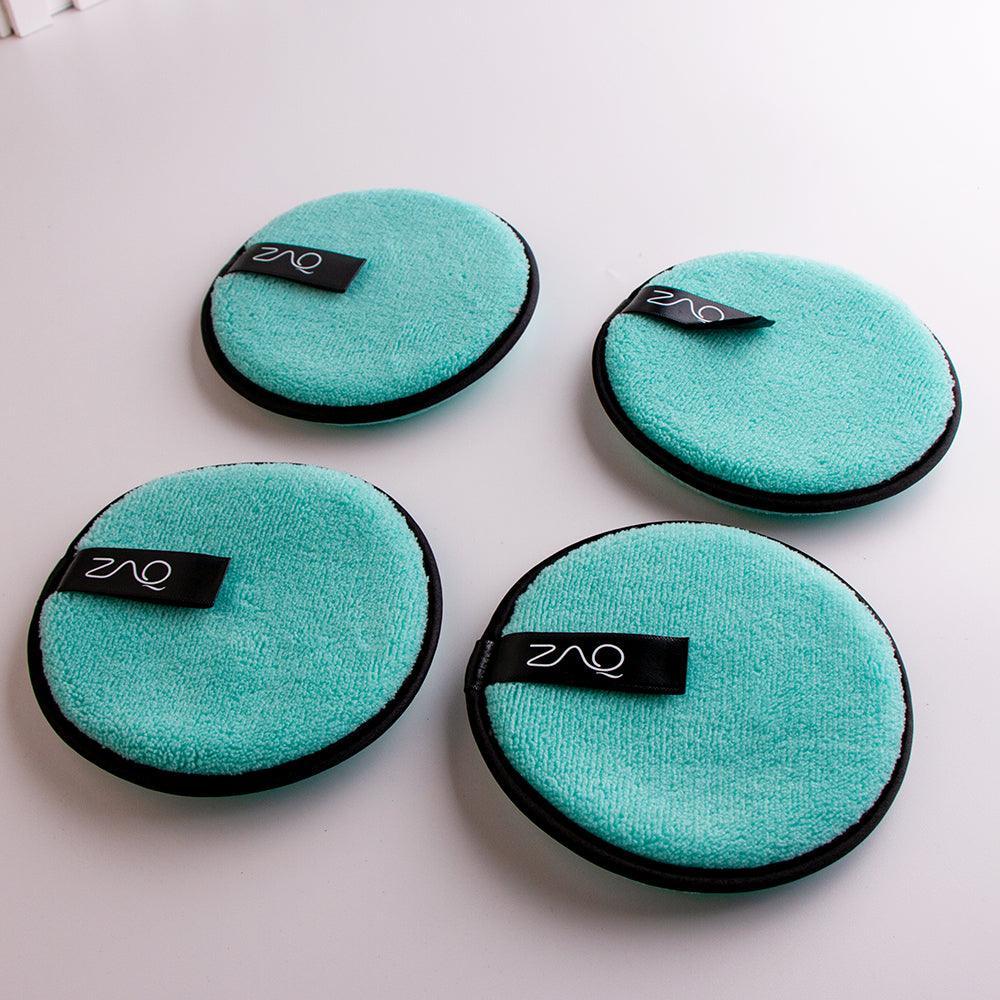 ZAQ Reusable Makeup Remover Pads 4pack with Spa facial Headband