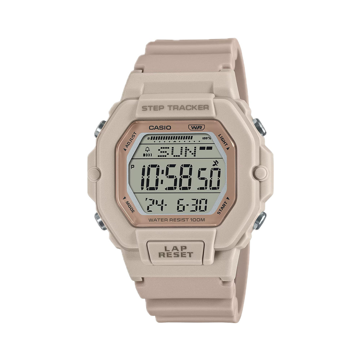 Casio Women's Multi-Function Digital Sport Watch with Pink Dial - LWS-2200H-4AVCF
