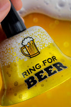 Golden "Ring for Beer" Hand Bell – Hilarious Bar & Pub Gag Gift! 🍻🔔