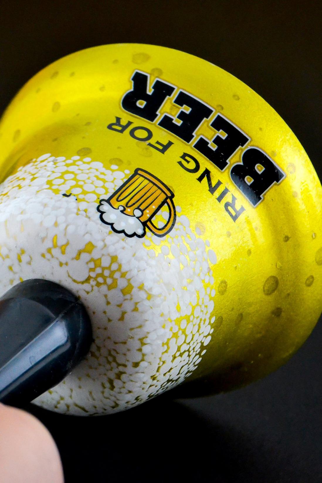 Golden "Ring for Beer" Hand Bell – Hilarious Bar & Pub Gag Gift! 🍻🔔