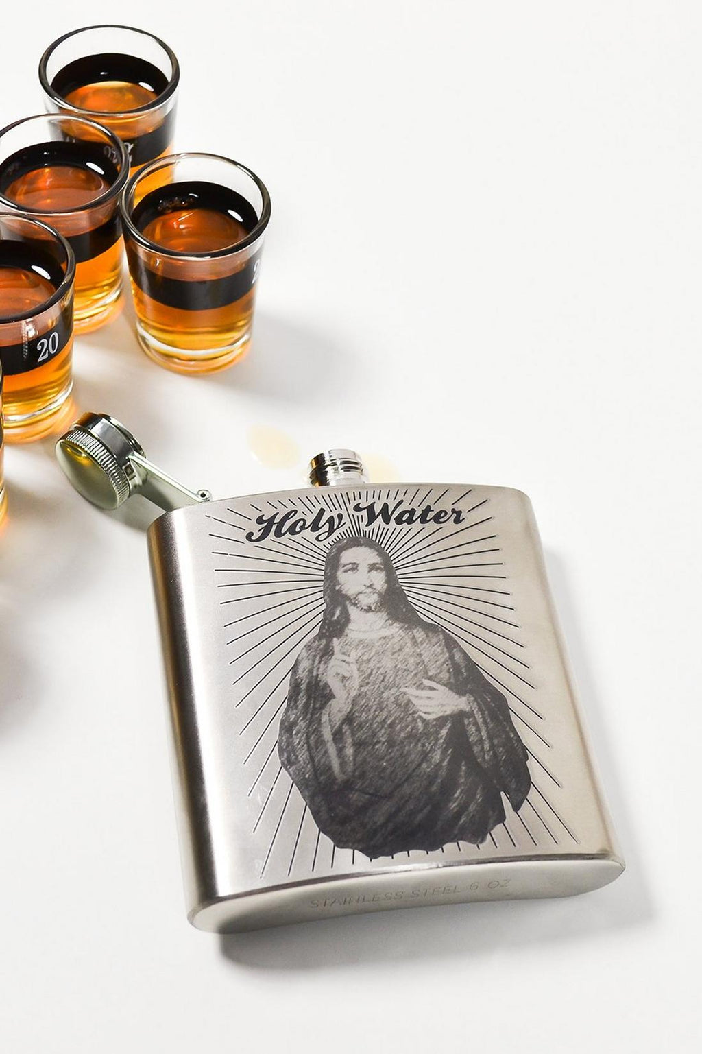 ✝️ "Holy Water" Stainless Steel Flask – 6oz