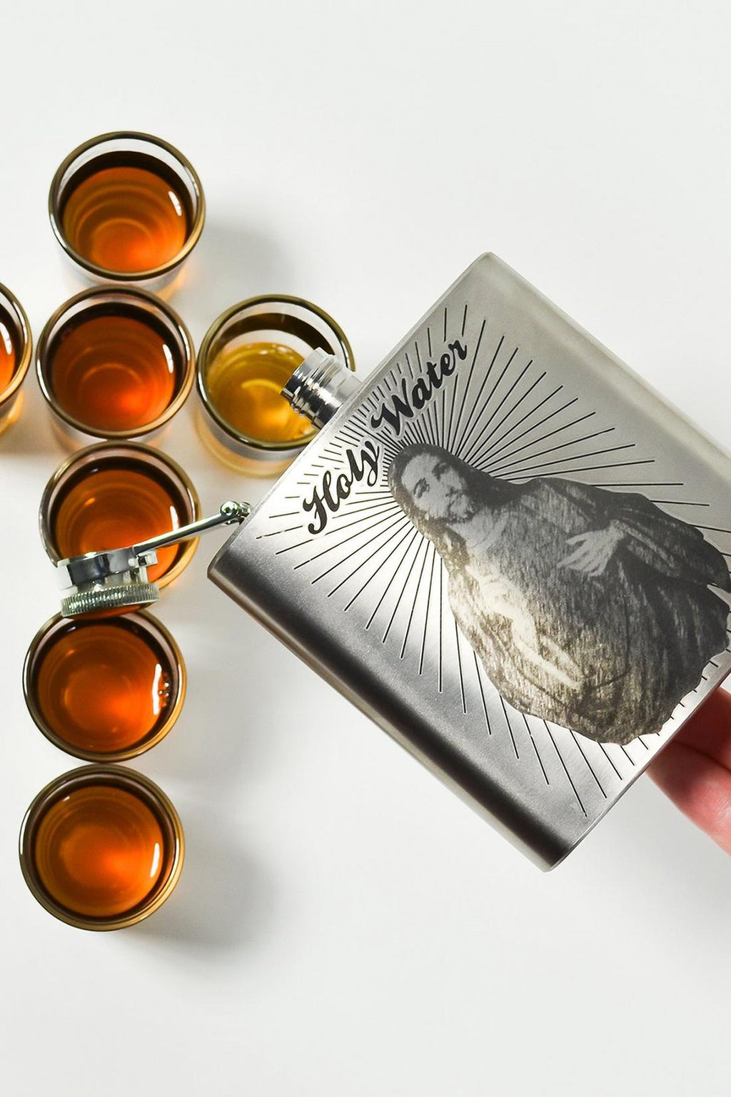 ✝️ "Holy Water" Stainless Steel Flask – 6oz