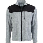 Attack Life By Greg Norman Men's Colorblocked Zip Sweater Gray Size Large