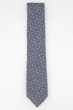 Michael Kors Men's Classic Tossed Pine Silk Twill Tie Gray Size Regular