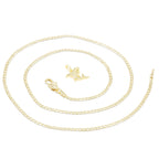 Shark Pendant Cubic Zirconia 14K Gold Filled Necklace Set