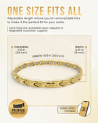 Ultra Strength Titanium Magnetic Therapy Anklet for Women (Gold)
