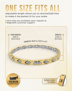Ultra Strength Titanium Magnetic Therapy Anklet for Women (Gold & Silver)
