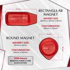 Biomagnetic Therapy Magnet Kit — Ferrite & Leather (16 Small Mixed Units)