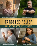 Curb Chain Inlay Copper Cuff Magnetic Therapy Bracelet for Men & Women