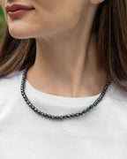 Magnetic Hematite Necklace (6mm Faceted Beads)