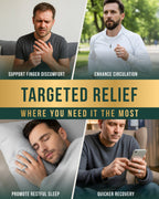 Magnetic Therapy Ring (Brushed Silver)